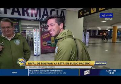 ¡Llegó Palmeiras! 🛬🇧🇷 Mañana será el rival de Bolívar por la Copa Libertadores 🏆