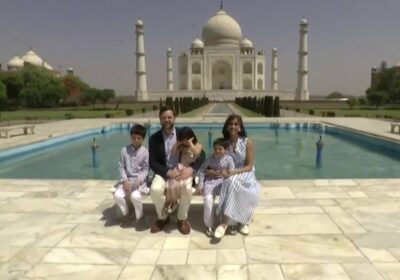 🇮🇳🇺🇸 | El Vicepresidente JD Vance y su familia visitan el Taj Mahal, en…
