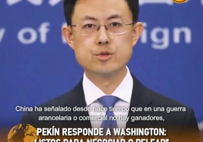 🇨🇳🇺🇸 | China se declara dispuesta a reanudar negociaciones comerciales con , pero exige…