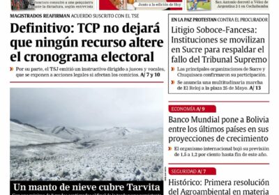 Buenos días, estimados seguidores. Les presentamos la #portada de nuestra edición impresa de hoy,…