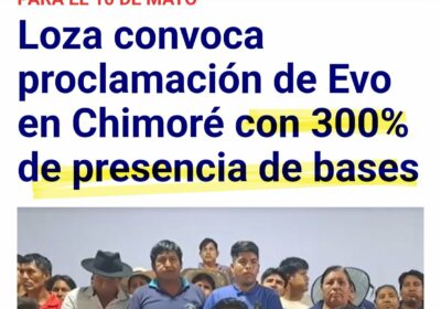 Autores del fraude 2019 convocan a proclamación del inhabilitado *con 300% de nuestros afiliados.»…