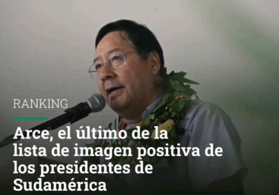 Nunca en nuestra historia un presidente boliviano estuvo catalogado en la percepción ciudadana con…
