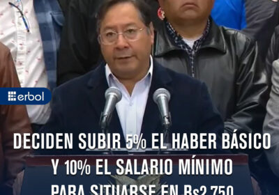 El Gobierno y la COB acordaron el incremento salarial