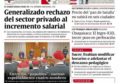 Buenos días, estimados seguidores. Les presentamos la #portada de nuestra edición impresa de hoy,…