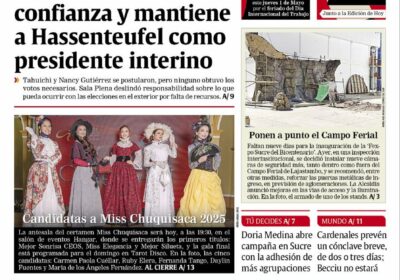 Buenos días, estimados seguidores. Les presentamos la #portada de nuestra edición impresa de hoy,…
