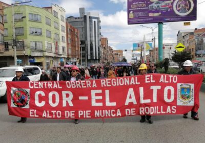 En ocasión al Día del Trabajo, se cumple una marcha encabezada por la Central…