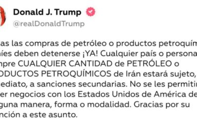 Condenamos el reciente anuncio del presidente de los Estados Unidos, Donald Trump, que lanza…
