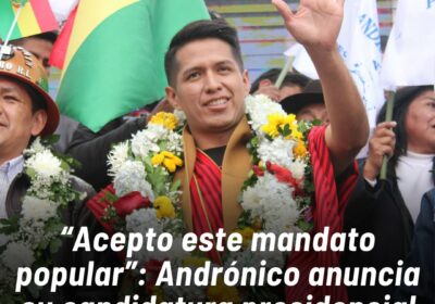 Andrónico Rodríguez anunció este sábado su candidatura presidencial para las elecciones generales del 17…