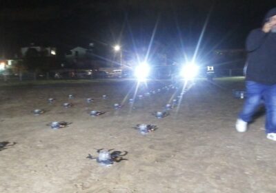 Llegando a Cochabamba para dar inicio a un fabuloso show de drones. El cielo…