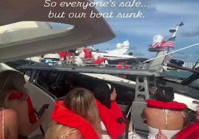 🇺🇸 | Un yate Lamborghini de $ se hundió en Miami tras ser sobrecargado…