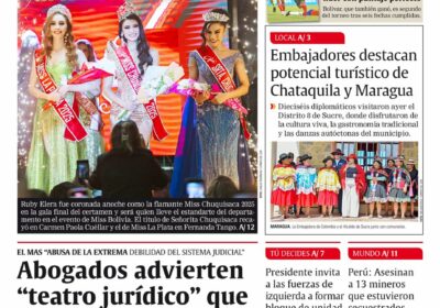 Buenos días, estimados seguidores. Les presentamos la #portada de nuestra edición impresa de hoy,…
