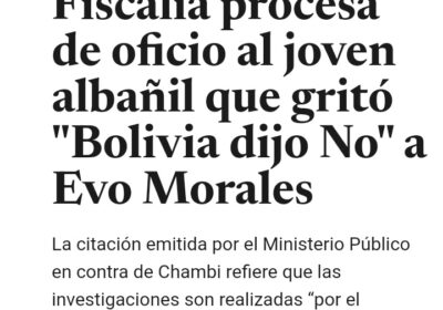Evo chilla cuando le aplican su misma receta persecutoria. Lista parcial de sus secuestrados…