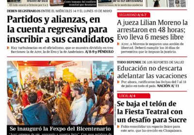 Buenos días, estimados seguidores. Les presentamos la #portada de nuestra edición impresa de hoy,…