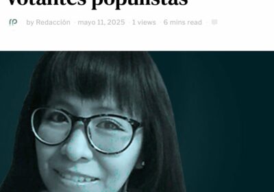 «¿Cómo se “convierten” ciudadanos en votantes populistas? Con un “lavado de cerebros”, la repartija…