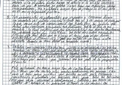 He seguido atentamente por los medios que me son permitidos en esta cárcel, las…