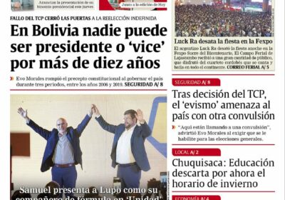 Buenos días, estimados seguidores. Les presentamos la #portada de nuestra edición impresa de hoy,…
