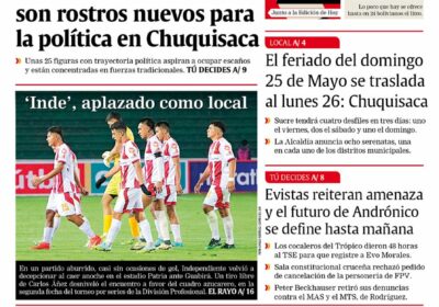 Buenos días, estimados seguidores. Les presentamos la #portada de nuestra edición impresa de hoy,…