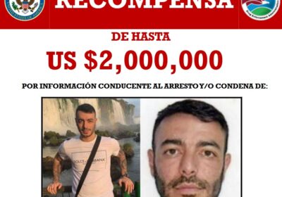 EEUU ofrece recompensa de hasta $us 2 millones de dólares por información que lleve…