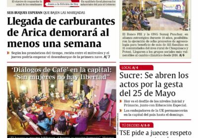 Buenos días, estimados seguidores. Les presentamos la #portada de nuestra edición impresa de hoy,…