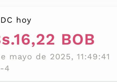Dólar digital a la baja luego del anuncio que YPFB no comprará más de…