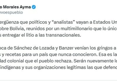 #GrupoFides | #ANF #Política El expresidente Evo Morales cuestionó el encuentro que organizó el…