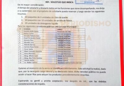 #GrupoFides | #ANF #Sociedad A través de una nota, el Consejo Municipal de #Sucre…
