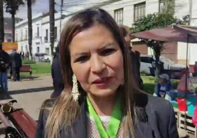 La fiscal departamental de Tarija, Sandra Gutiérrez, que arribó a Sucre con motivo de…