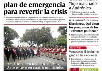 Buenos días, estimados seguidores. Les presentamos la #portada de nuestra edición impresa de hoy,…