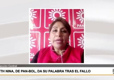 “El Tribunal Electoral está tratando de incendiar”, dice Ruth Nina, fundadora de Pan-Bol, ante…
