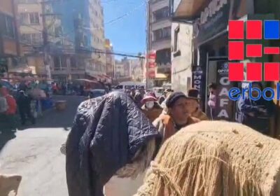 En la calle Gallardo de La Paz se vendió el aceite que llegó este…
