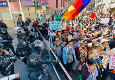Rechazamos la persecución judicial y criminalización de la protesta social en Bolivia. El gobierno…
