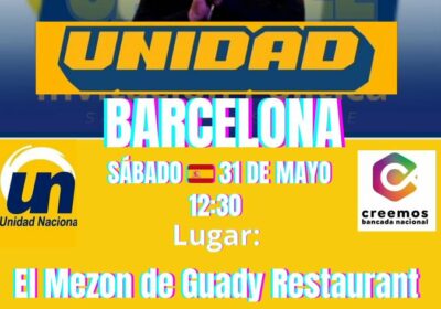 Mañana sábado 31 estaré con los bolivianos residentes en Barcelona y Valencia. Las soluciones…