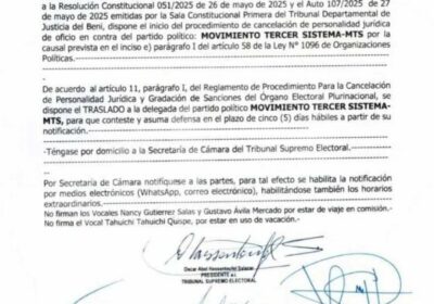 En atención a fallos de sala constitucional, el TSE abrió un proceso contra el…
