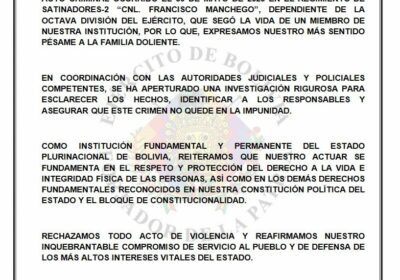 #GrupoFides | #ANF #Seguridad El Comando General del Ejército confirmó el deceso del jefe…