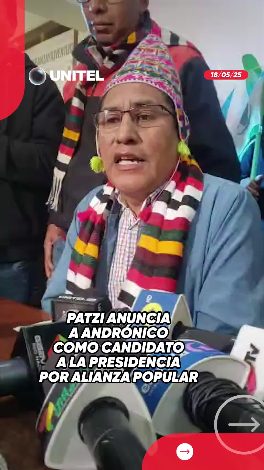 Patzi Patzi anuncia a Andrónico como candidato a la presidencia por alianza ...