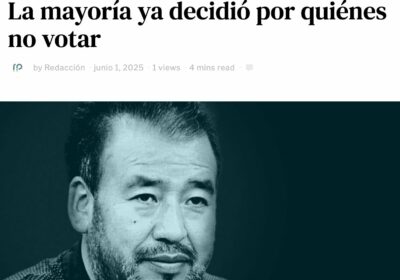 —¿Por quién vamos a votar, Andrés?—me preguntó doña Hilda, de aproximadamente 50 años. —Aún…