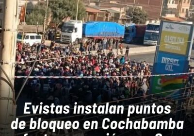 Desde la noche del domingo, los bloqueos se registran en los municipios de Sipe…
