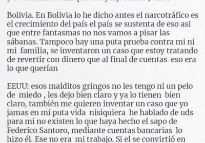 #GrupoFides | #ANF Circula una carta atribuida a Sebastián Marset, buscado por narcotráfico, en…