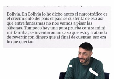 Sebastián Marset sobre Bolivia: «En Bolivia lo he dicho antes el narcotráfico es el…