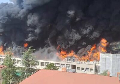 🇮🇹 | ÚLTIMA HORA: Gran incendio en este momento en la Universidad de Tuscia,…
