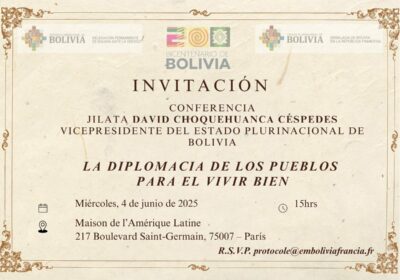 Hablar hoy de Vivir Bien en París mientras en nuestro país las colas para…