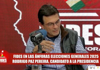 ️ #FidesEnLasÁnforas | Rodrigo Paz: «No se necesita ser profesional para hacer política». El…