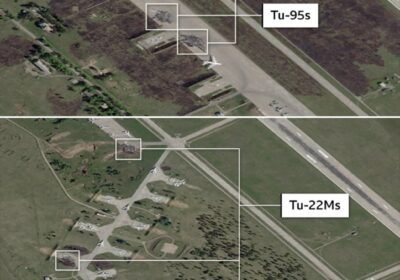🇺🇦🇷🇺 | Imágenes satelitales muestran la magnitud del ataque con drones de Ucrania a…