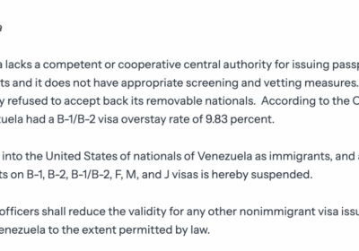 🇺🇸🇻🇪 | ÚLTIMA HORA: Queda suspendida la entrada a Estados Unidos de venezolanos con…