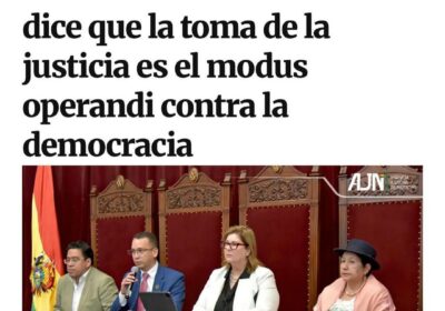 En su visita a Bolivia, la presidenta de la Corte IDH ratifica lo que…