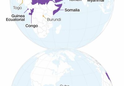 Trump firma una proclamación que prohíbe entrada de 12 nacionalidades y los restringe para…