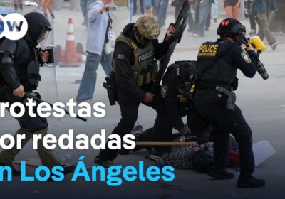 Redadas migratorias desatan protestas y enfrentamientos en Los Ángeles Varias decenas de personas fueron…