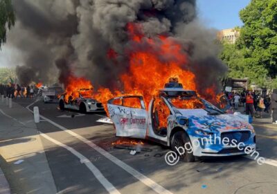 🇺🇸 | LO ÚLTIMO: Los manifestantes en Los Ángeles, California, han vandalizado y quemado…