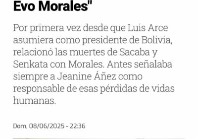 Luis Arce en el tramo final de su gobierno desastroso, ha empezado a contar…