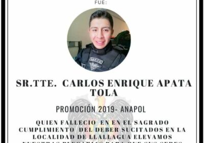 Mi condolencia para todas los familiares y amigos de los dos policías que murieron…